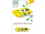Ak Fresh Yağ Kir Çözücü Islak Havlu Limonlu